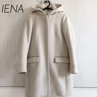 イエナ(IENA)のIENA イエナ 二重織りシャルム フードコート(ロングコート)