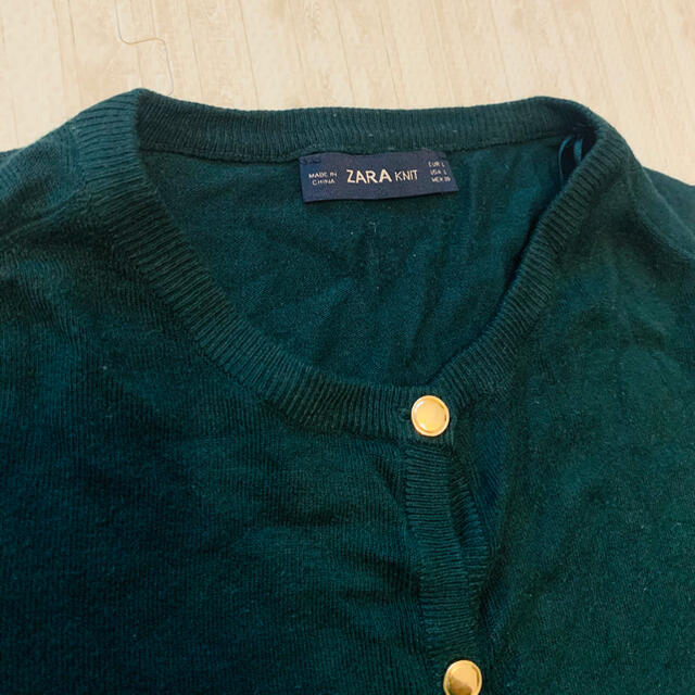 ZARA(ザラ)のZARA★ニットカーディガン★モスグリーン レディースのトップス(カーディガン)の商品写真