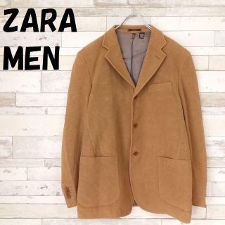 ザラ(ZARA)の【人気】ザラ メン 3ボタン ジャケット 肩パッド ブラウン サイズ42(テーラードジャケット)