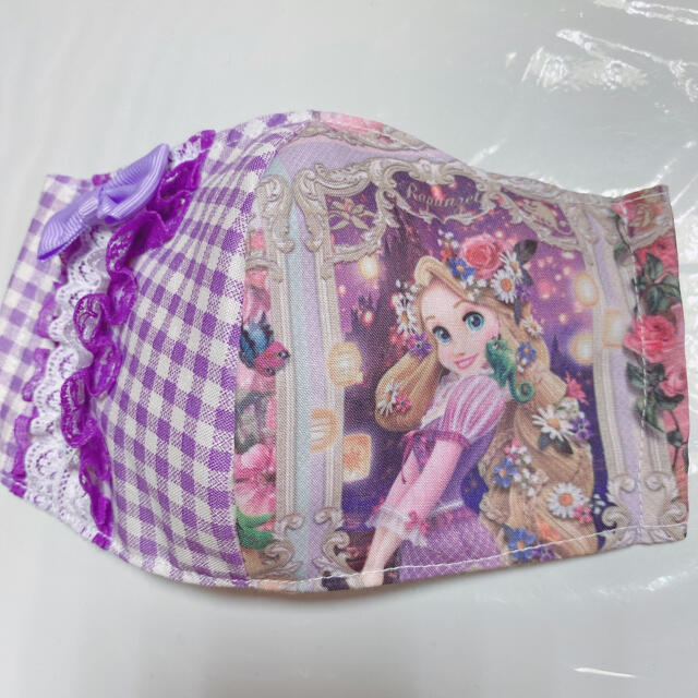 インナーマスク　子供用　ラプンツェル ハンドメイドのキッズ/ベビー(外出用品)の商品写真