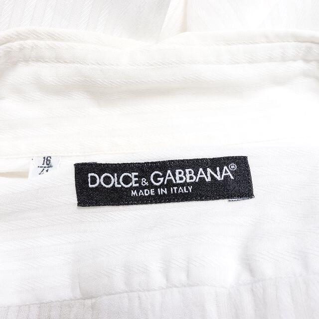 DOLCE&GABBANA(ドルチェアンドガッバーナ)のドルチェ&ガッバーナ(DOLCE&GABBANA) 白シャツ メンズのトップス(シャツ)の商品写真