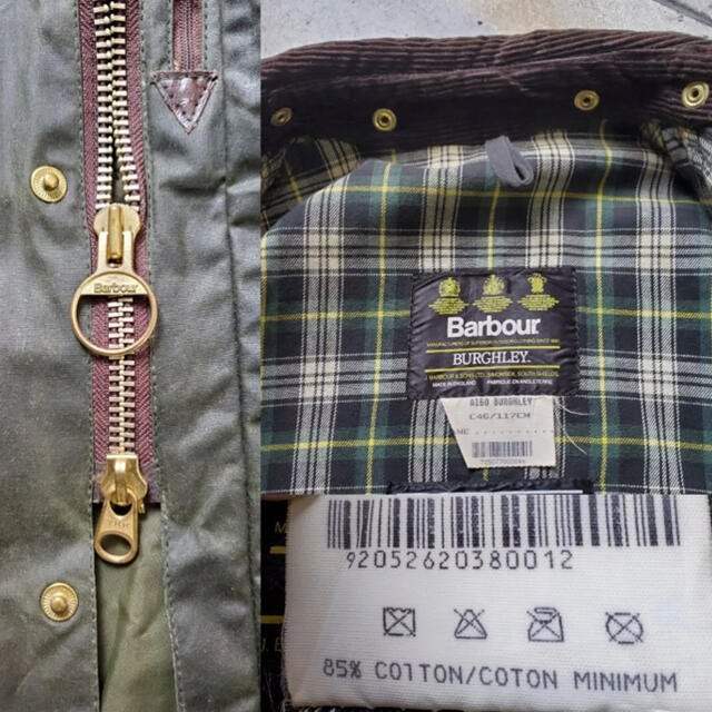 Barbour(バーブァー)のbarbour burghley 46 1992年製 メンズのジャケット/アウター(ステンカラーコート)の商品写真