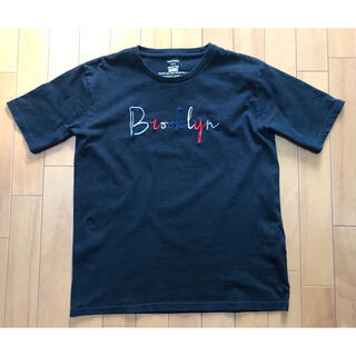 チャオパニックティピー(CIAOPANIC TYPY)のCIAOPANIC Brooklyn トリコ刺繍Tee 半袖Tシャツ(M) 黒(Tシャツ/カットソー(半袖/袖なし))