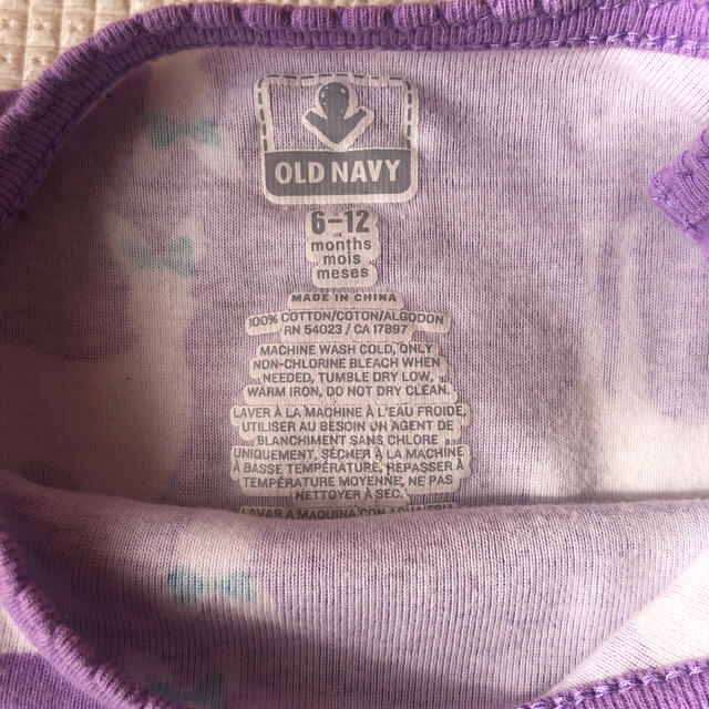 Old Navy(オールドネイビー)のOLD NAVY ロンパース　6-12m キッズ/ベビー/マタニティのベビー服(~85cm)(ロンパース)の商品写真