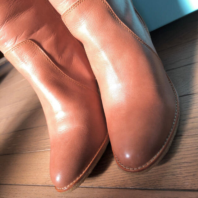 hips - 【HIPS】ロングブーツ ブラウン 本革 /未使用品の通販 by hips - 【HIPS】ロングブーツ ブラウン 本革 /未使用品の通販 by