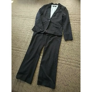 【みぃみぃに様専用】ウォッシャブル パンツスーツ ストライプ  11号(スーツ)