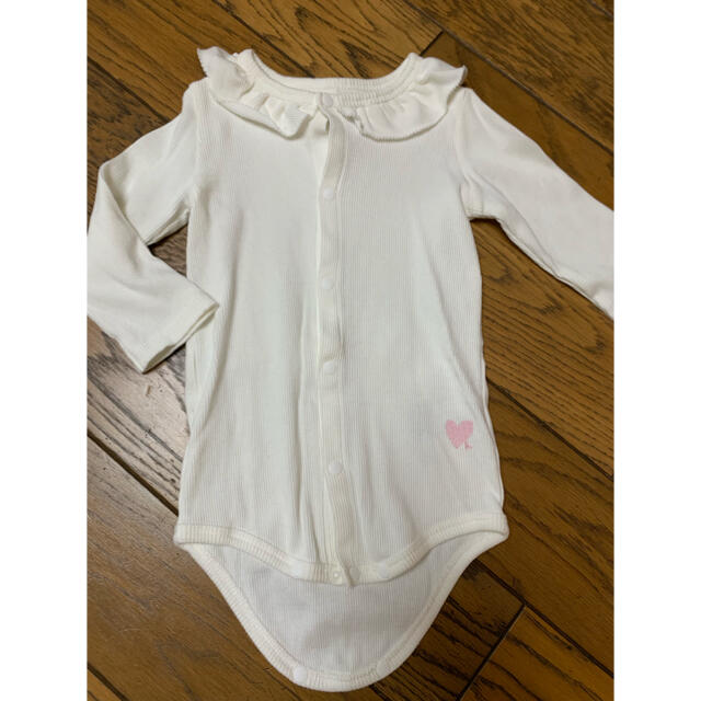 hakka baby(ハッカベビー)のハッカベビー フリル衿ボディTシャツ キッズ/ベビー/マタニティのベビー服(~85cm)(ロンパース)の商品写真