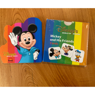 ディズニー(Disney)のお値下げ！ディズニー英語Mickey and his friend cards本(知育玩具)