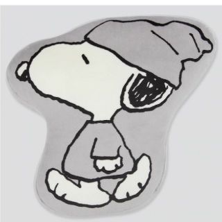 スヌーピー(SNOOPY)のスヌーピー クッション ユニクロ ピーナッツ グレイ UNIQLO(キャラクターグッズ)