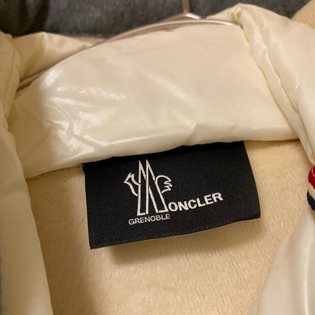 新品 moncler パーカー グレー XS モンクレ ダウン ロゴ