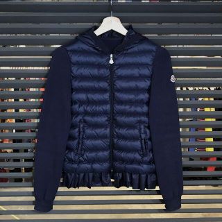 モンクレール(MONCLER)のゆっこ様専用　良品 モンクレール ニット切り替えダウンジャケット キッズ／ジュニ(ダウンジャケット)