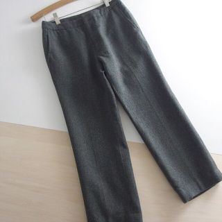 スピックアンドスパン(Spick & Span)の冬物　●スピック&スパン●　モヘヤ混クロップドパンツ　３６　♪　匿名配送(クロップドパンツ)