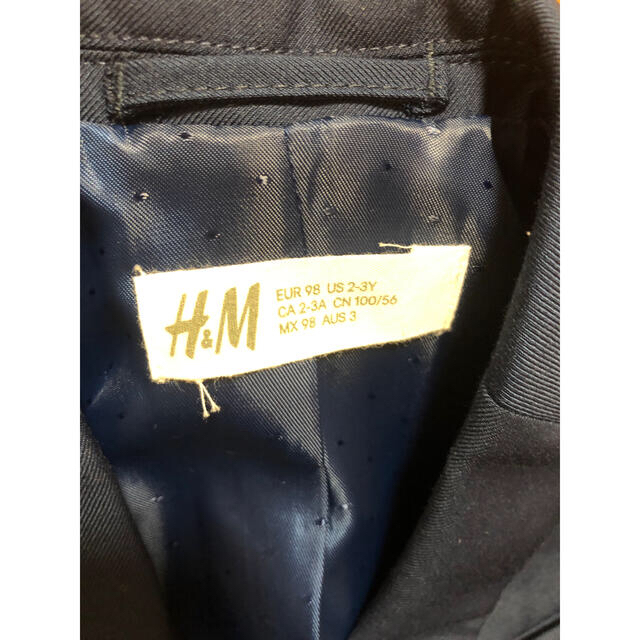 H&M(エイチアンドエム)のh&m フォーマルスーツ　上下セット　98 キッズ/ベビー/マタニティのキッズ服男の子用(90cm~)(ドレス/フォーマル)の商品写真