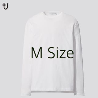 ユニクロ(UNIQLO)の【M】UNIQLO ジルサンダー　＋J     スーピマコットン　クールネックT(Tシャツ/カットソー(七分/長袖))