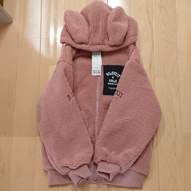 NARUMIYA INTERNATIONAL(ナルミヤ インターナショナル)の即購入🆗‼️新品(*´▽｀*)140pink キッズ/ベビー/マタニティのキッズ服女の子用(90cm~)(ジャケット/上着)の商品写真