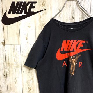 ナイキ(NIKE)の【希少】NIKE 自由の女神 Tシャツ ビッグロゴ ブラック Lサイズ(Tシャツ/カットソー(半袖/袖なし))