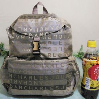 CHARLES  JOURDANリュック　美品　デニム\u0026牛革