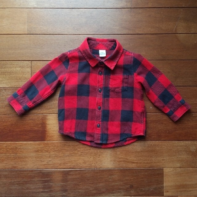 babyGAP(ベビーギャップ)のbaby GAP フランネルシャツ キッズ/ベビー/マタニティのベビー服(~85cm)(シャツ/カットソー)の商品写真