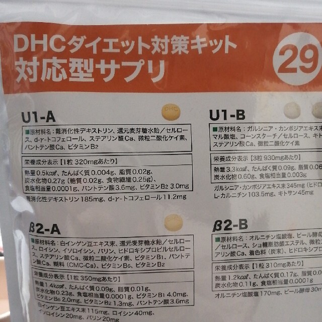 DHC ダイエット対策キット　対応型サプリ　29 1