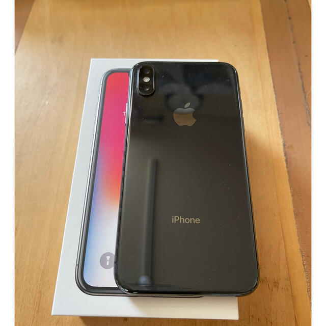 iphone x 256gb simフリー グレイ 美品 1