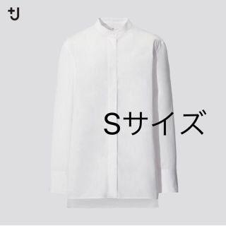 ユニクロ(UNIQLO)のユニクロ +J ジルサンダー コスタンドカラーシャツ ホワイト(シャツ/ブラウス(長袖/七分))