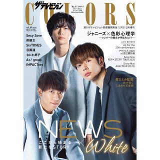 ジャニーズ(Johnny's)のザテレビジョン COLORS White vol.49 表紙 NEWS 抜けなし(アート/エンタメ/ホビー)