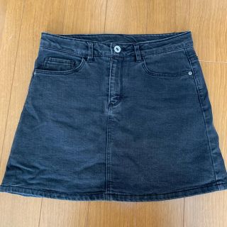 ザラキッズ(ZARA KIDS)の値下げ　ZARA KIDS デニムスカート　黒　ZARA girl 11/12(スカート)