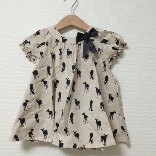 エイチアンドエム(H&M)の68cm・バンビ柄ワンピース(ワンピース)