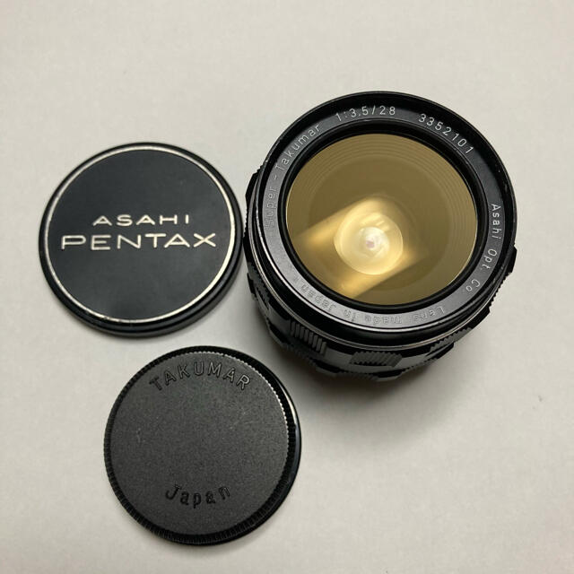 PENTAX(ペンタックス)の美品 Super-Takumar 28mm F3.5 前後CAP付　タクマー スマホ/家電/カメラのカメラ(レンズ(単焦点))の商品写真