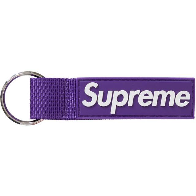 Supreme Webbing Keychain Purple 紫