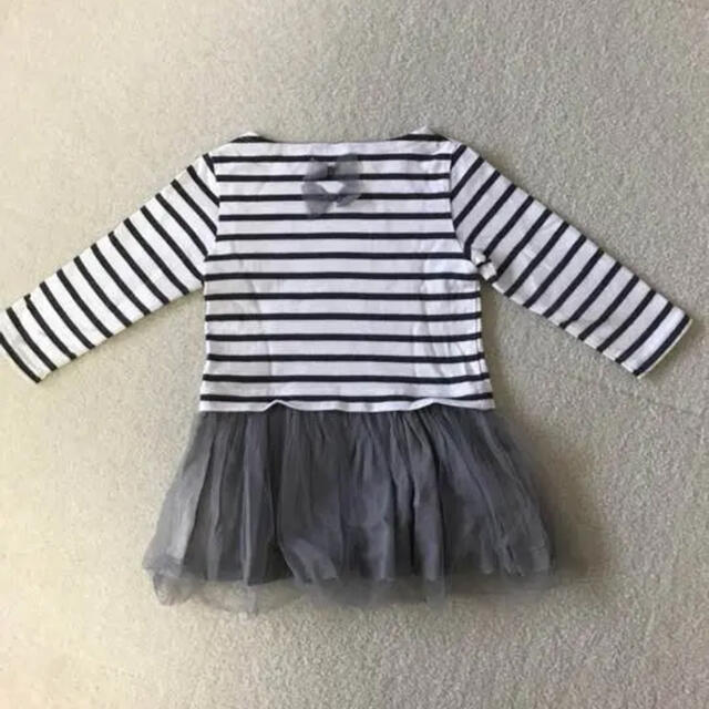 SHIPS(シップス)のシップス ボーダーワンピース 90 キッズ/ベビー/マタニティのキッズ服女の子用(90cm~)(ワンピース)の商品写真