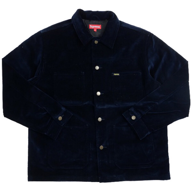 Supreme Velvet Chore Coat Navy 美品！