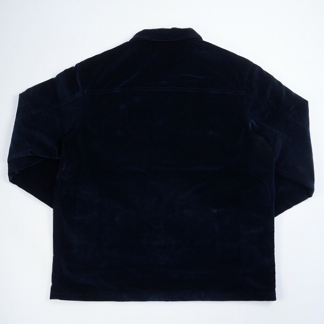 Supreme(シュプリーム)のSupreme Velvet Chore Coat Navy 美品！ メンズのジャケット/アウター(カバーオール)の商品写真
