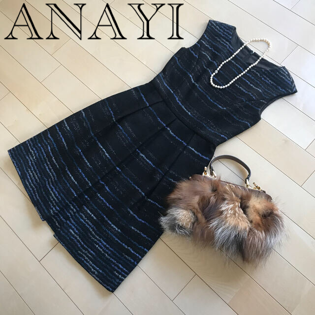 ANAYI  ラメ混　ワンピース