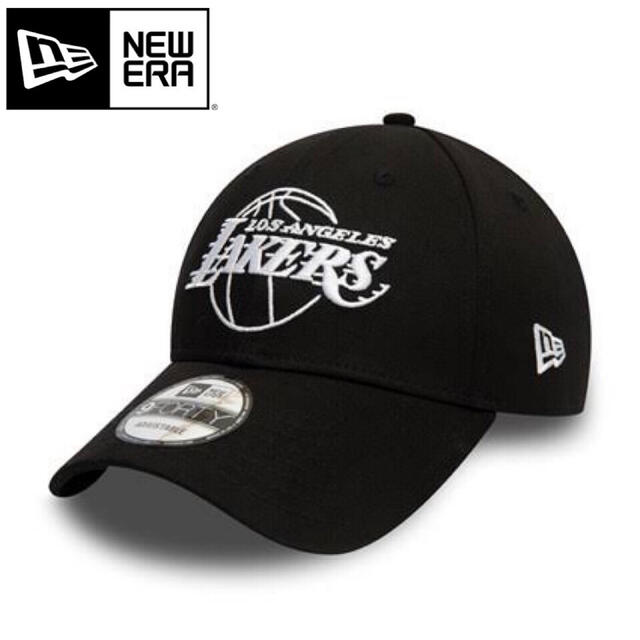 NEW ERA(ニューエラー)のニューエラ キャップ 黒 ロサンゼルス レイカーズ  アウトライン ブラック メンズの帽子(キャップ)の商品写真