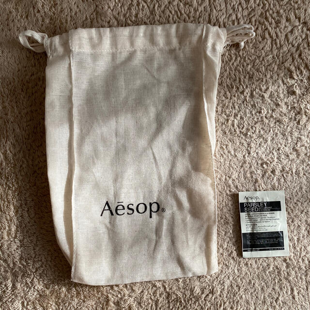 Aesop(イソップ)のaesop 巾着 小 + aesop アイクリーム レディースのファッション小物(ポーチ)の商品写真