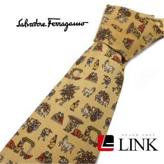 サルヴァトーレフェラガモ(Salvatore Ferragamo)の最高級シルク100%【正規品】ネクタイ サルヴァトーレ フェラガモ(ネクタイ)