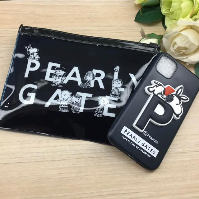 PEARLY GATES(パーリーゲイツ)のパーリーゲイツ×SNOOPY  iPhone11 proケース　新品未使用 スマホ/家電/カメラのスマホアクセサリー(iPhoneケース)の商品写真