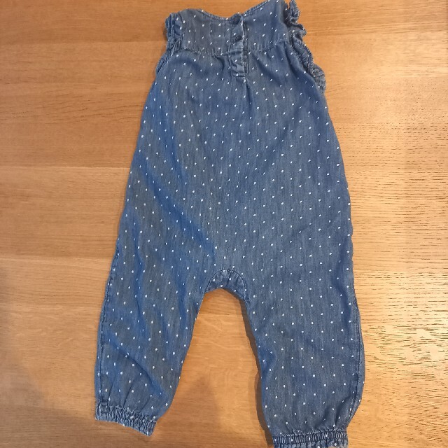 GAP(ギャップ)のGAP　デニム　オーバーオール　サロペット　12-18m 70~80cm  キッズ/ベビー/マタニティのベビー服(~85cm)(カバーオール)の商品写真