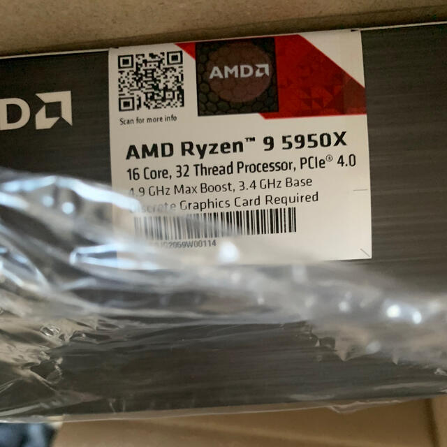 人気SALE Ryzen 9 5950X W/O Cooler の通販 by ks's shop|ラクマ 人気国産