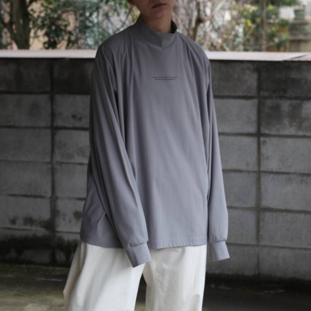 stein OVERSIZED HIGH NECK LS GRAY S