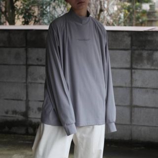 サンシー(SUNSEA)のstein OVERSIZED HIGH NECK LS GRAY M(Tシャツ/カットソー(七分/長袖))