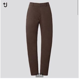 ユニクロ(UNIQLO)のユニクロ +J 2020秋冬　チノパンツ（DARK BROWN）73(チノパン)