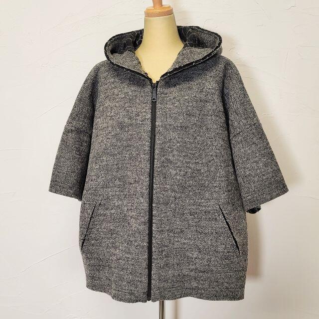 美品 DIESEL ディーゼル ☆ ウール ラグラン パーカー XSトップス