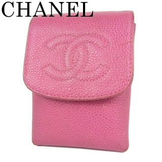 シャネル(CHANEL)のシャネル CC キャビアスキン レザー 煙草 アイコス シガレット ケース(その他)