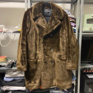 wacko maria FUR DOUBLE BREASTED COAT