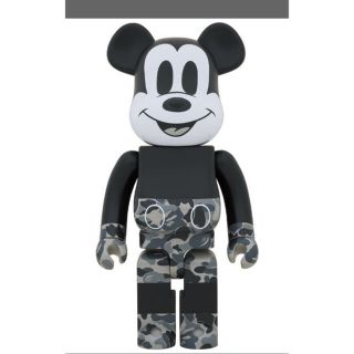 メディコムトイ(MEDICOM TOY)のBE@RBRICK BAPE MICKEY MONOTONE 1000％(その他)