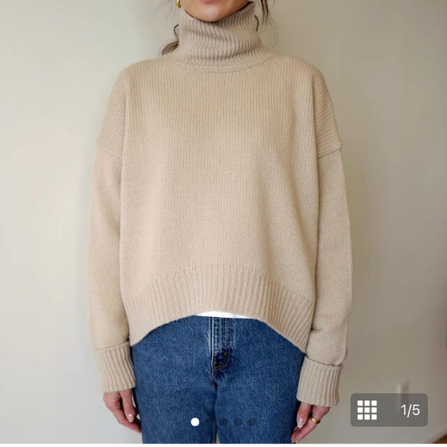 レディースgypsohila ジプソフィア HighNeck Knit エクリュ