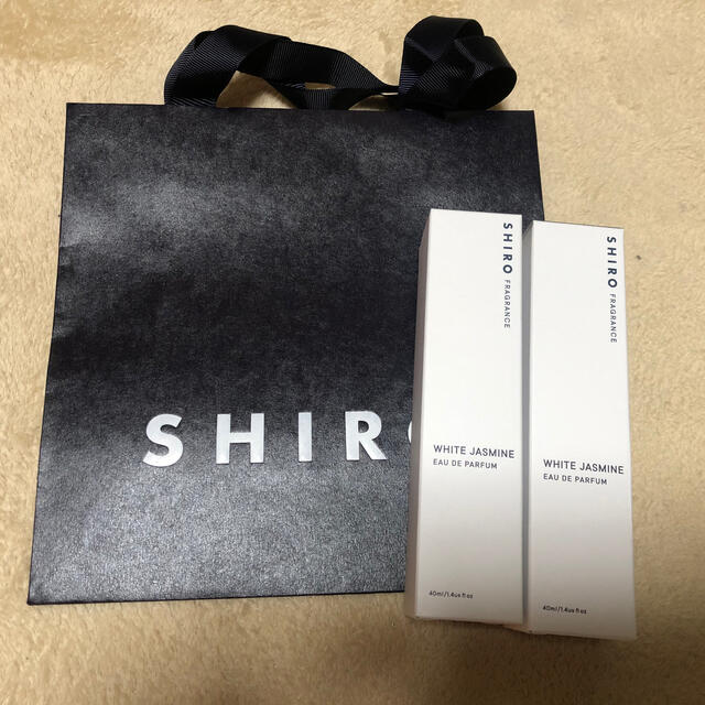 SHIRO ホワイトジャスミン オードパルファン 2本セット 紙袋付き 香水(女性用)