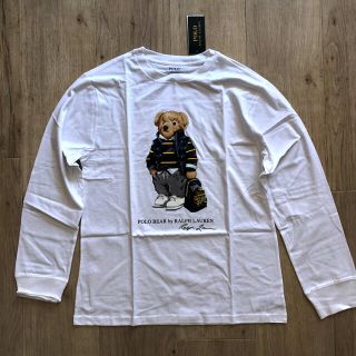 ラルフローレン(Ralph Lauren)の新作★170 ポロベア 長袖Tシャツ　ロンT 白(Tシャツ/カットソー(七分/長袖))